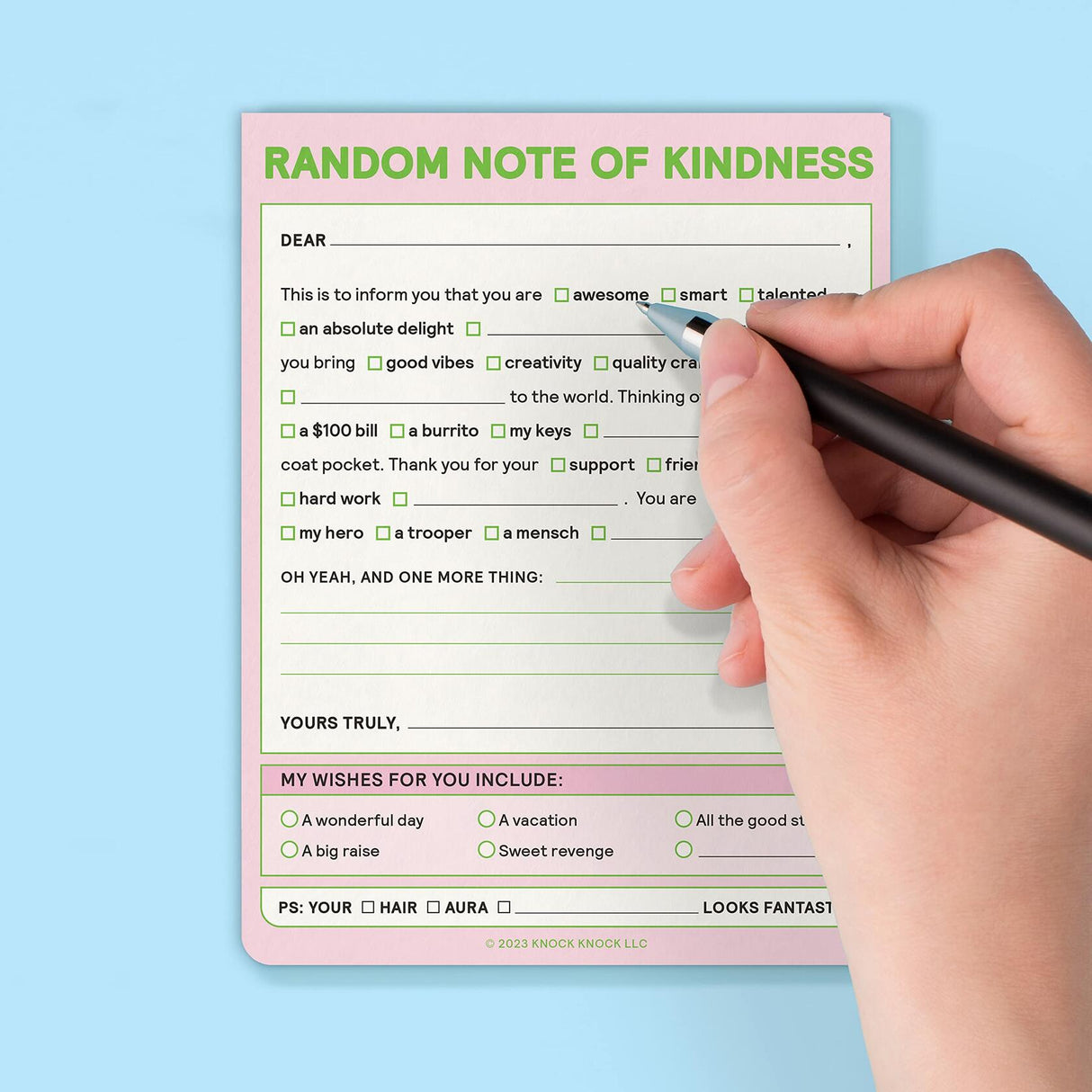 Knock Knock Random Note of Kindness Nifty Notes Knock Knock
