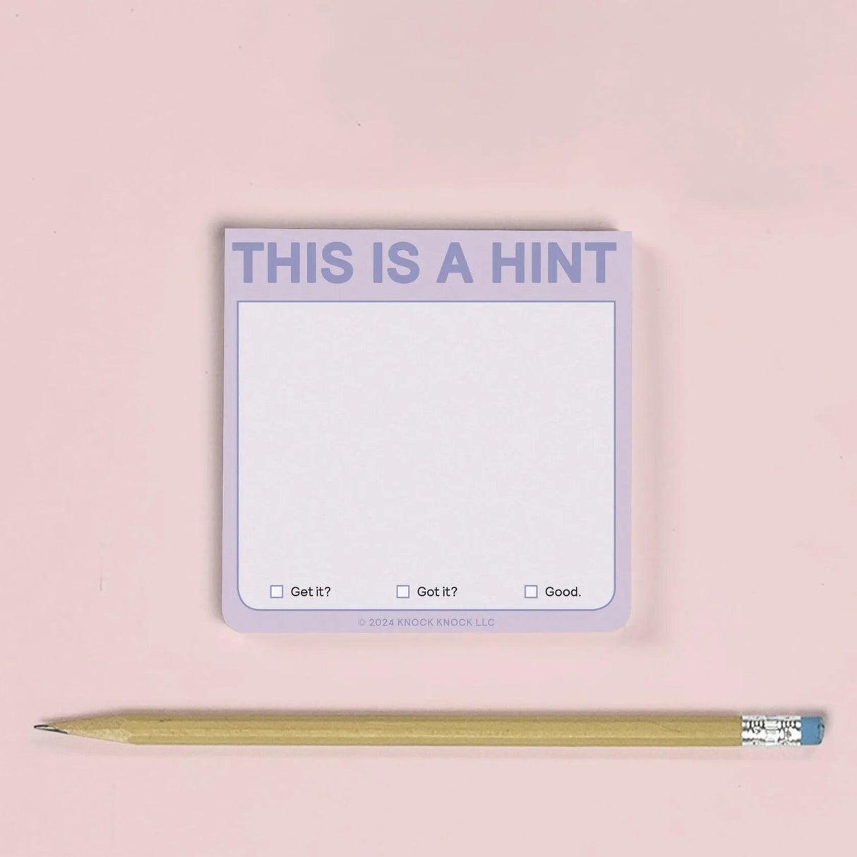 Knock Knock ThIs is A Hint Sticky Notes