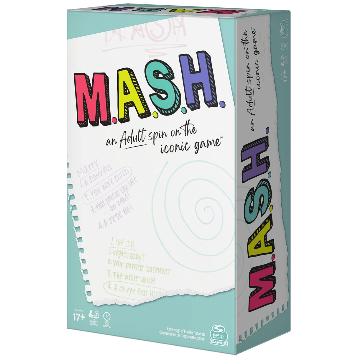 MASH Fortune Telling Adult Party Game Spin Master Games