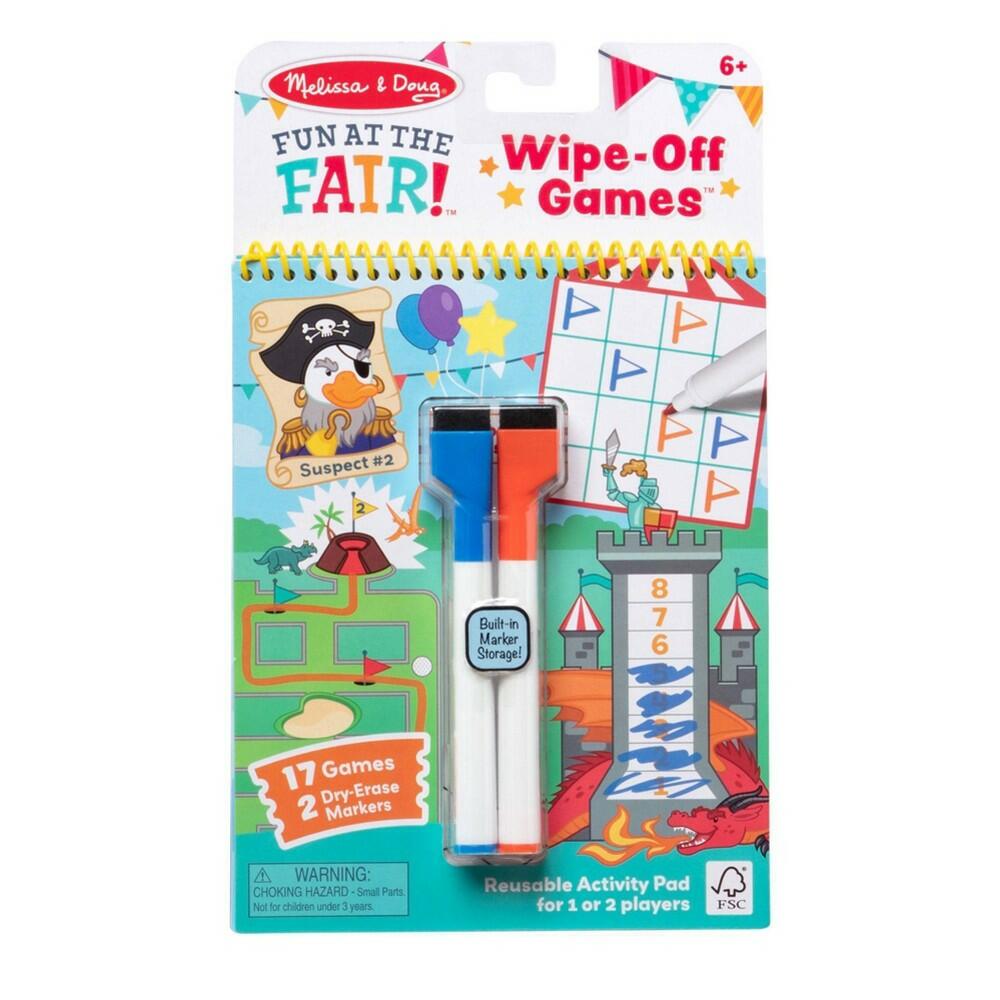 Melissa & Doug Fun at the Fair! Fair Games Wipe-Off Activity Pad Melissa & Doug