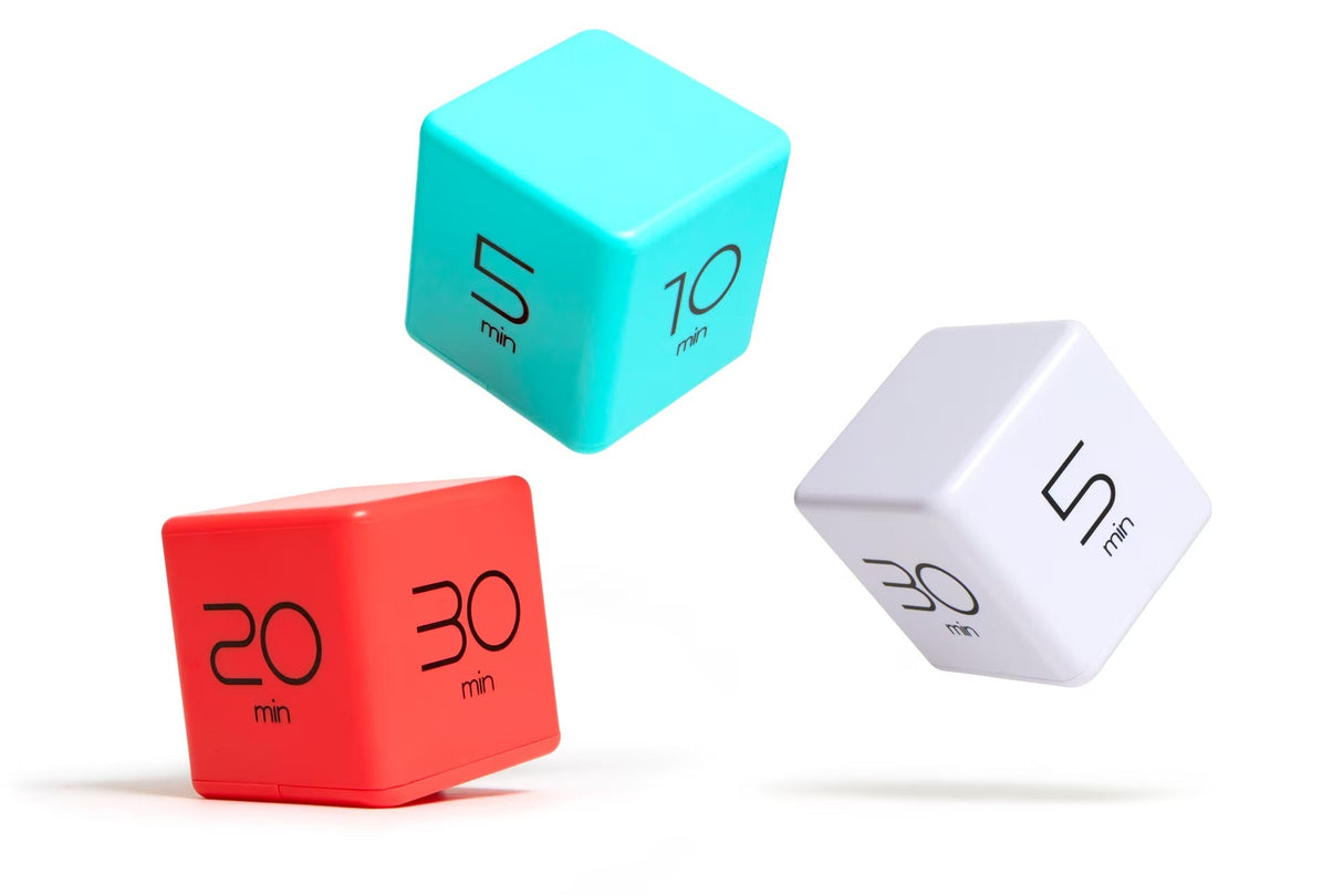 Mind Reader Pomodoro Productivity Timer Cube — 5, 10, 20 & 30 minute settings