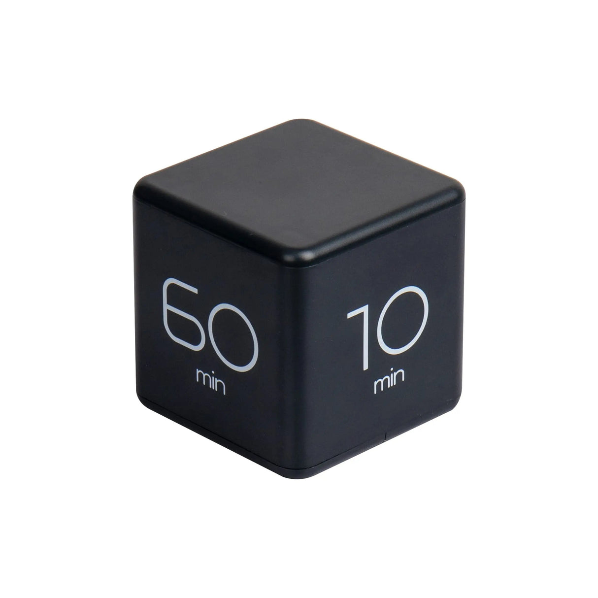 Mind Reader Productivity Timer Cube - Black (10, 30, 50, 60 minute settings)