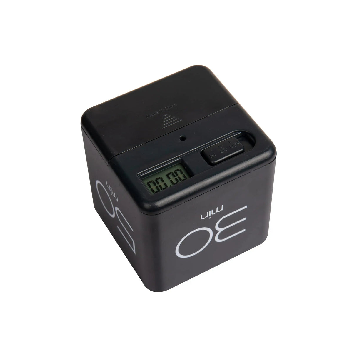 Mind Reader Productivity Timer Cube - Black (10, 30, 50, 60 minute settings)