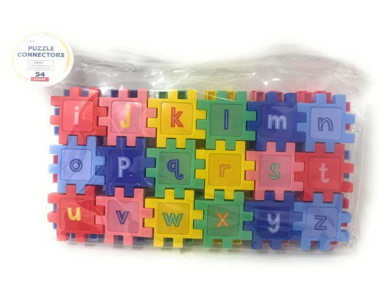 NWT 54 count puzzle connectors-Uppercase & lowercase letters