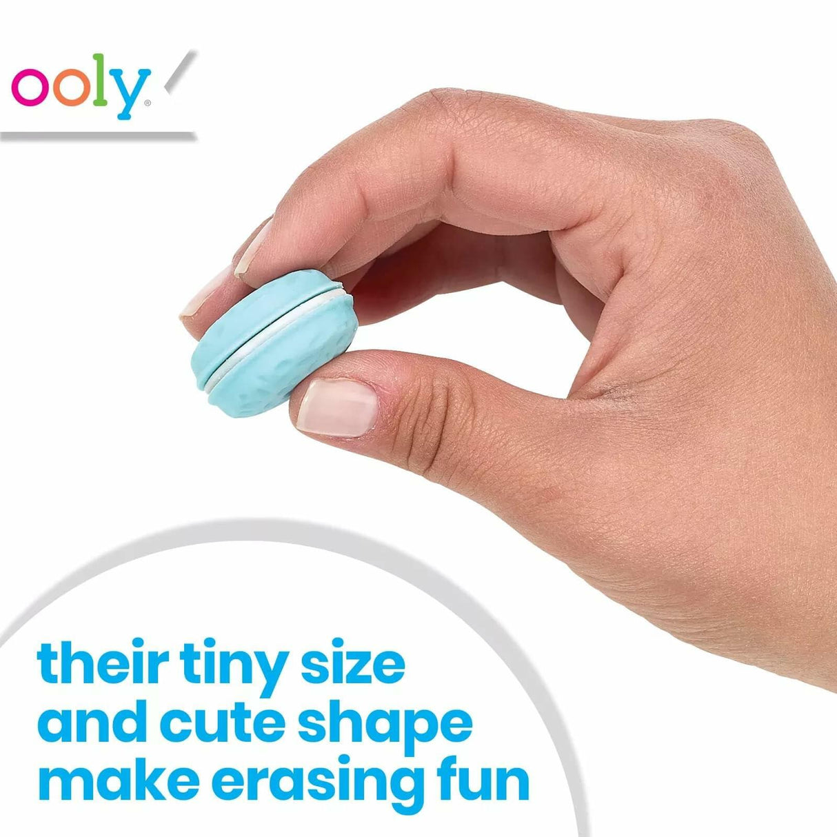 OOLY Macarons Vanilla-Scented Erasers - Set of 6 OOLY