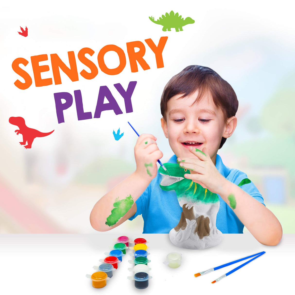 Original Stationery Paint Your Own Dinosaur Money Bank Original Stationery