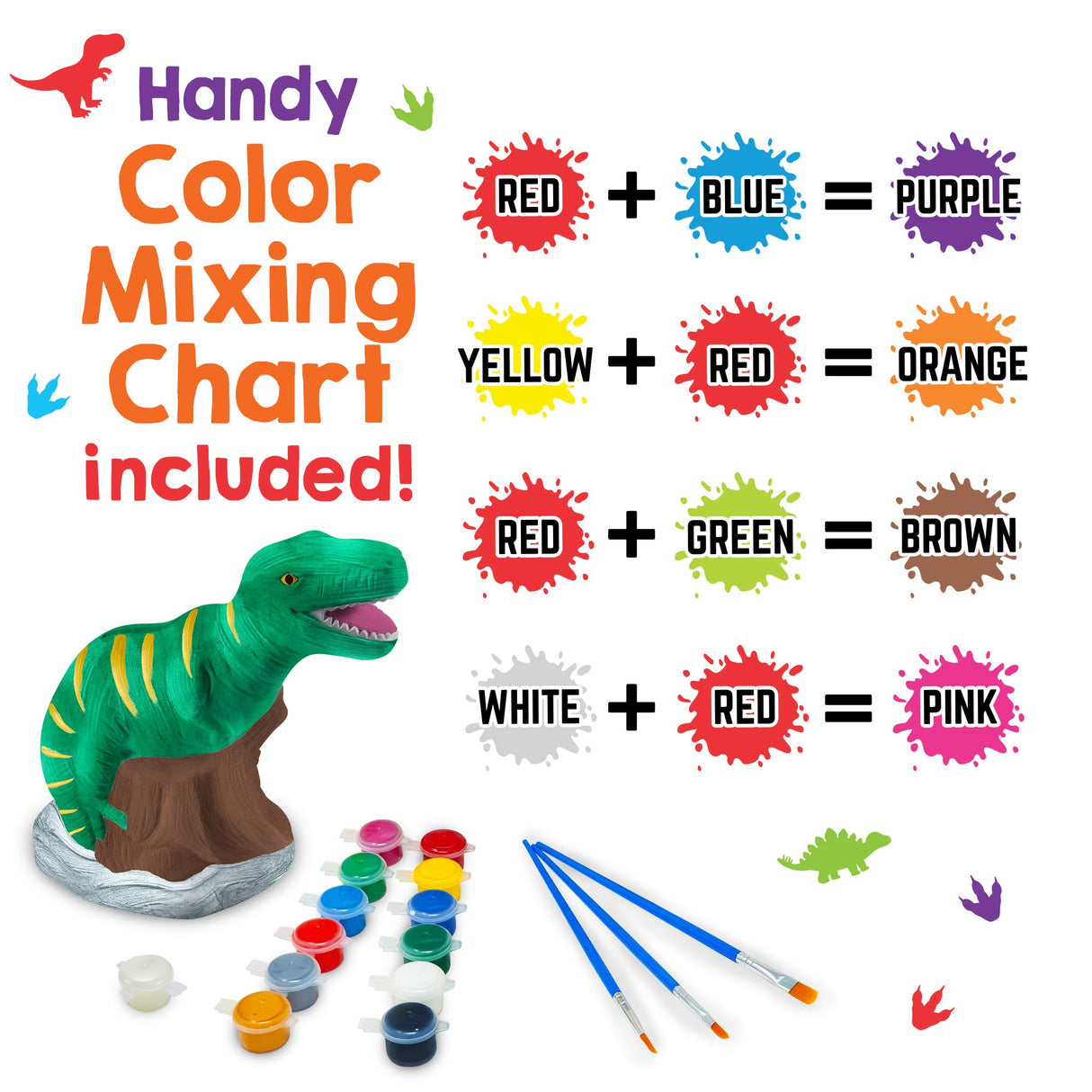 Original Stationery Paint Your Own Dinosaur Money Bank Original Stationery