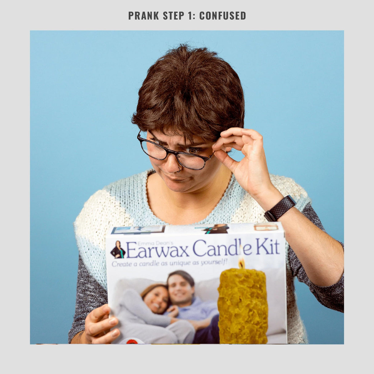 Prank-O Earwax Candle Kit Gag Gift Empty Box Prank-O