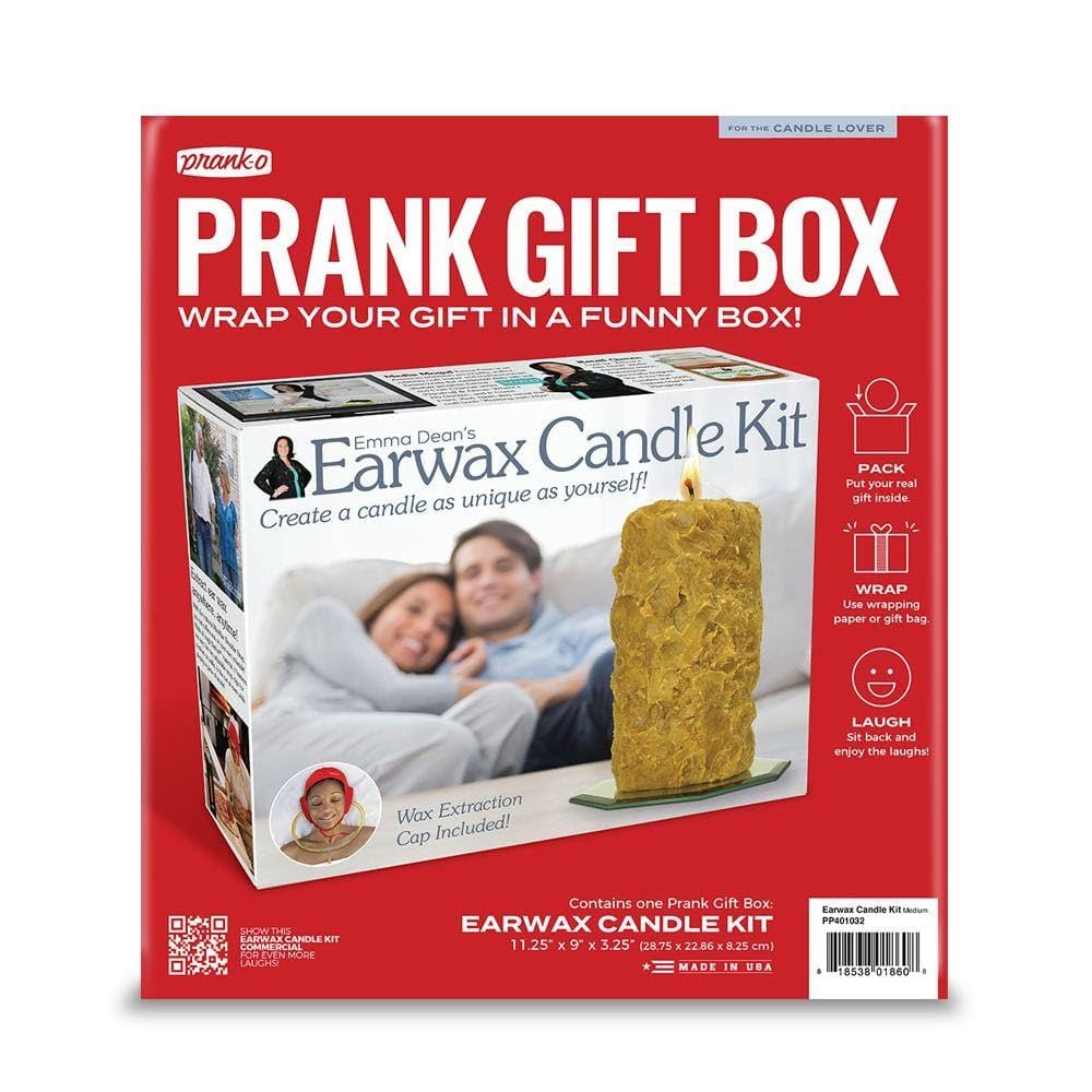 Prank-O Earwax Candle Kit Gag Gift Empty Box Prank-O