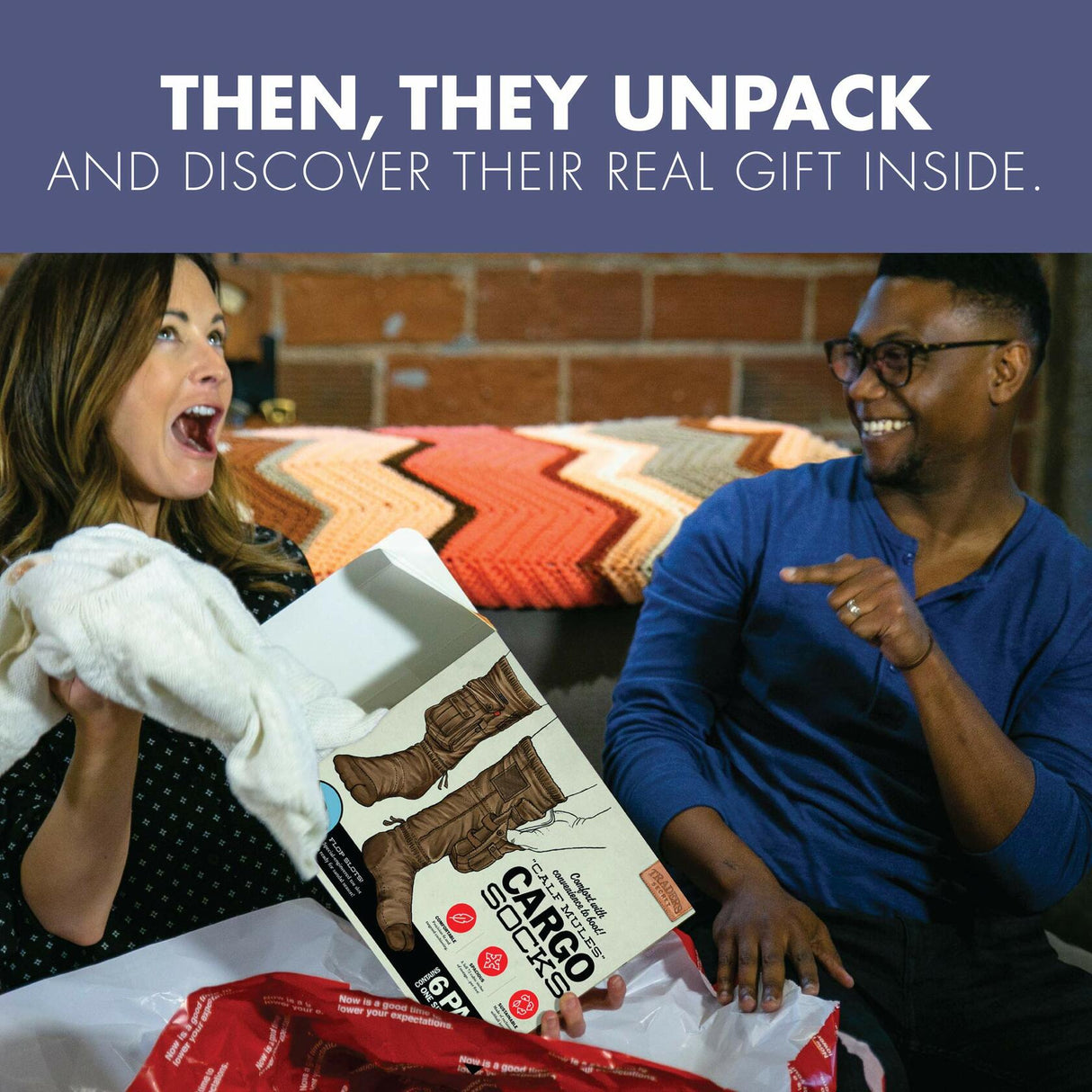 Prank Pack Prank Gift Box, Cargo Socks Prank-O