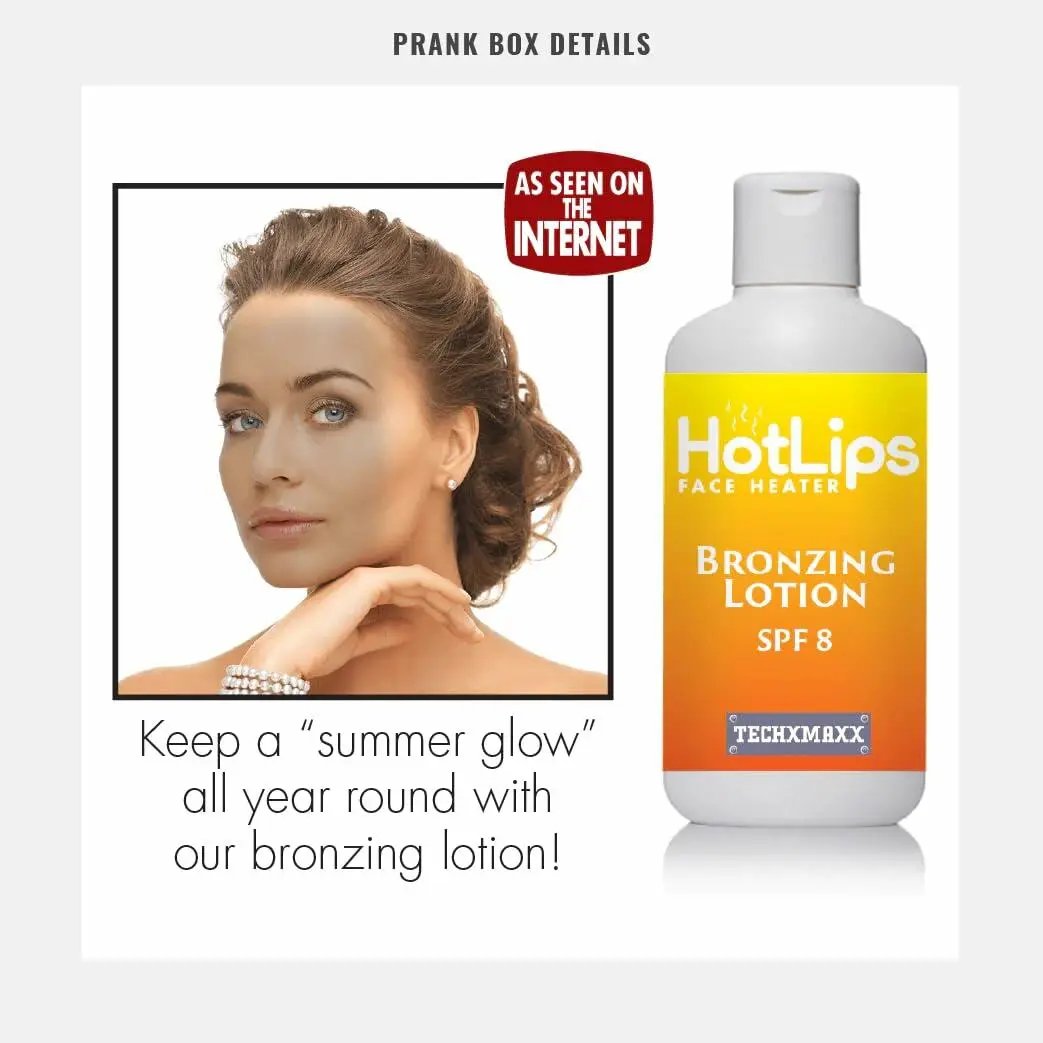 Prank Pack “HotLips” Prank Gift Box, Wrap Your Real Present in a Funny Authentic Prank-O Gag Present Box, Novelty Gifting Box for Pranksters