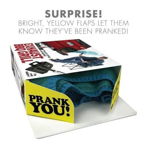 Prank Pack, Carbecue Prank Gift Box, Wrap Your Real Present in a Funny Authentic Prank-O Gag Present Box | Novelty Gifting for Pranksters, Father's Day Gift Wrap