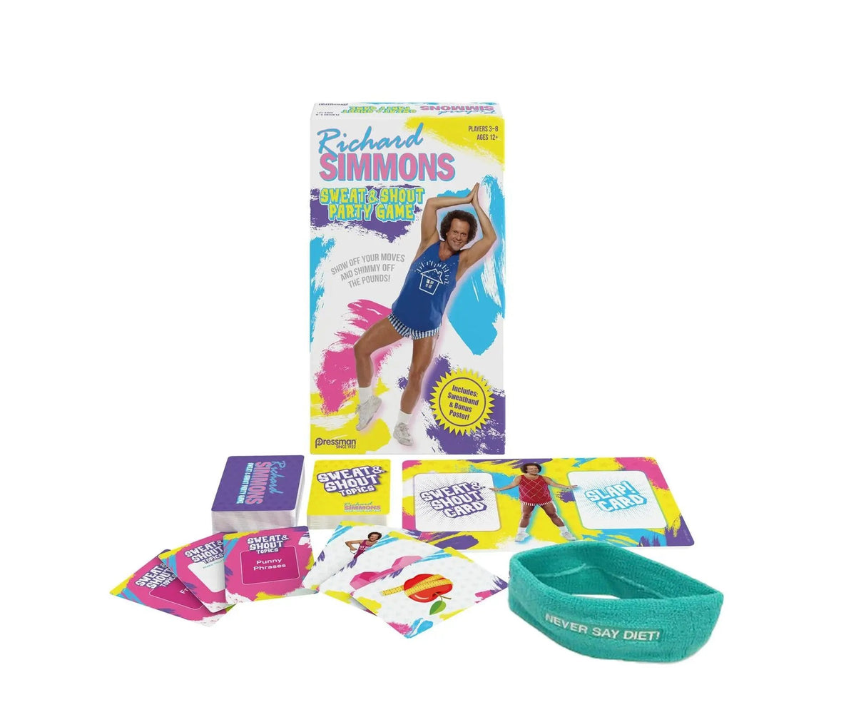 Pressman Richard Simmons: Sweat & Shout Party Game - The Show Off Your Moves & Shimmy Off The Pounds Game
