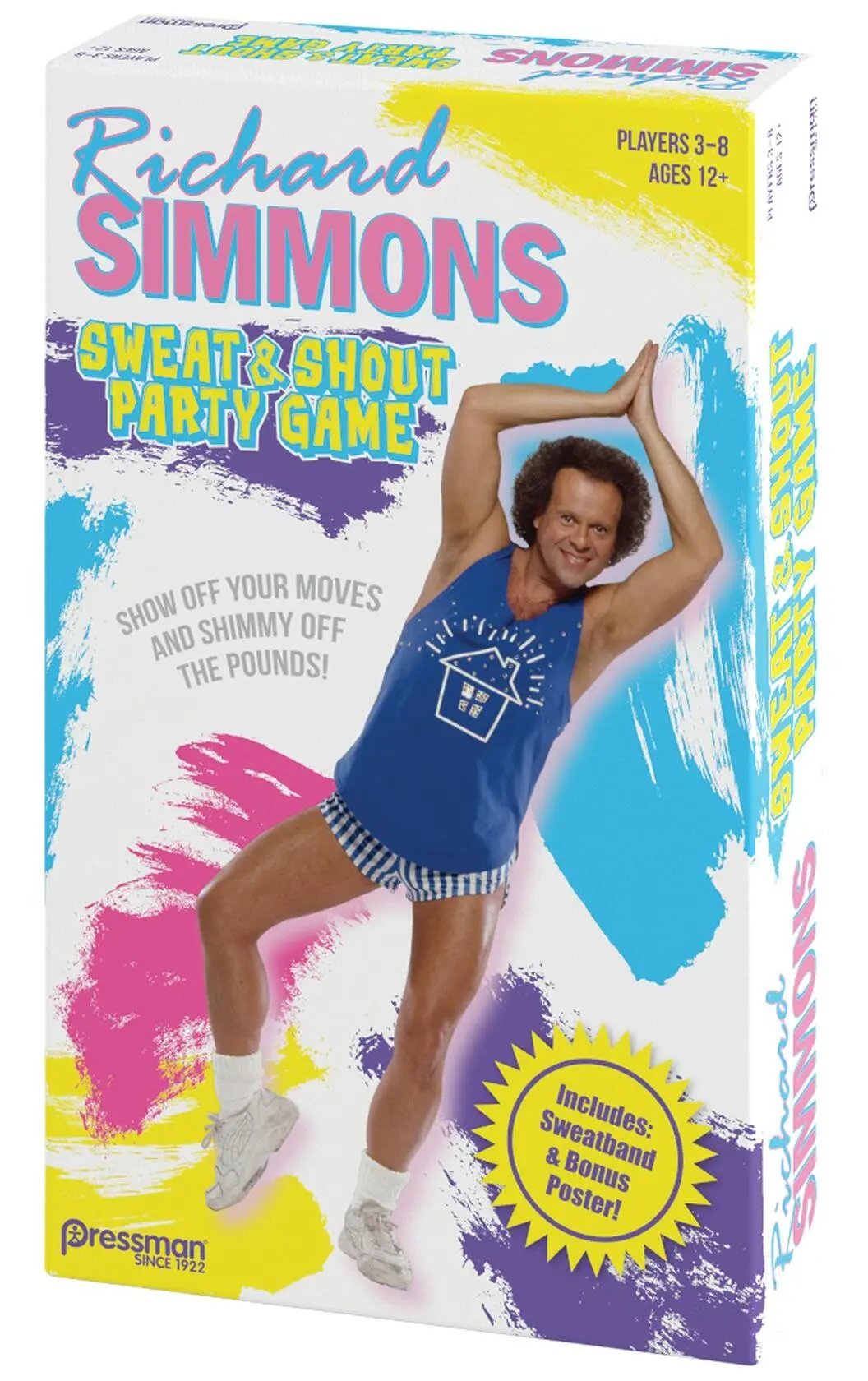Pressman Richard Simmons: Sweat & Shout Party Game - The Show Off Your Moves & Shimmy Off The Pounds Game