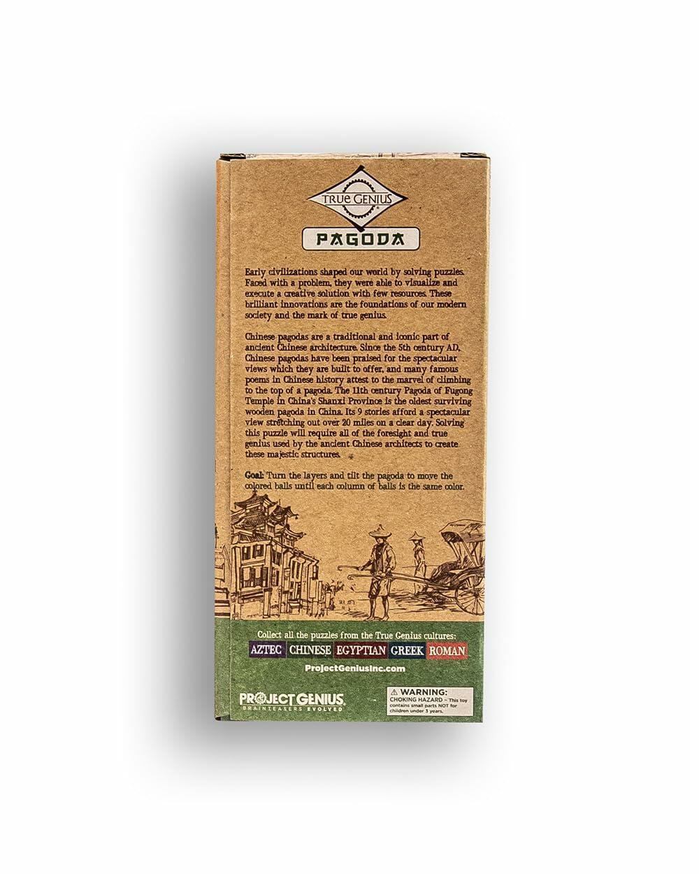 Project Genius Chinese Pagoda 3D Wood Puzzle Project Genius