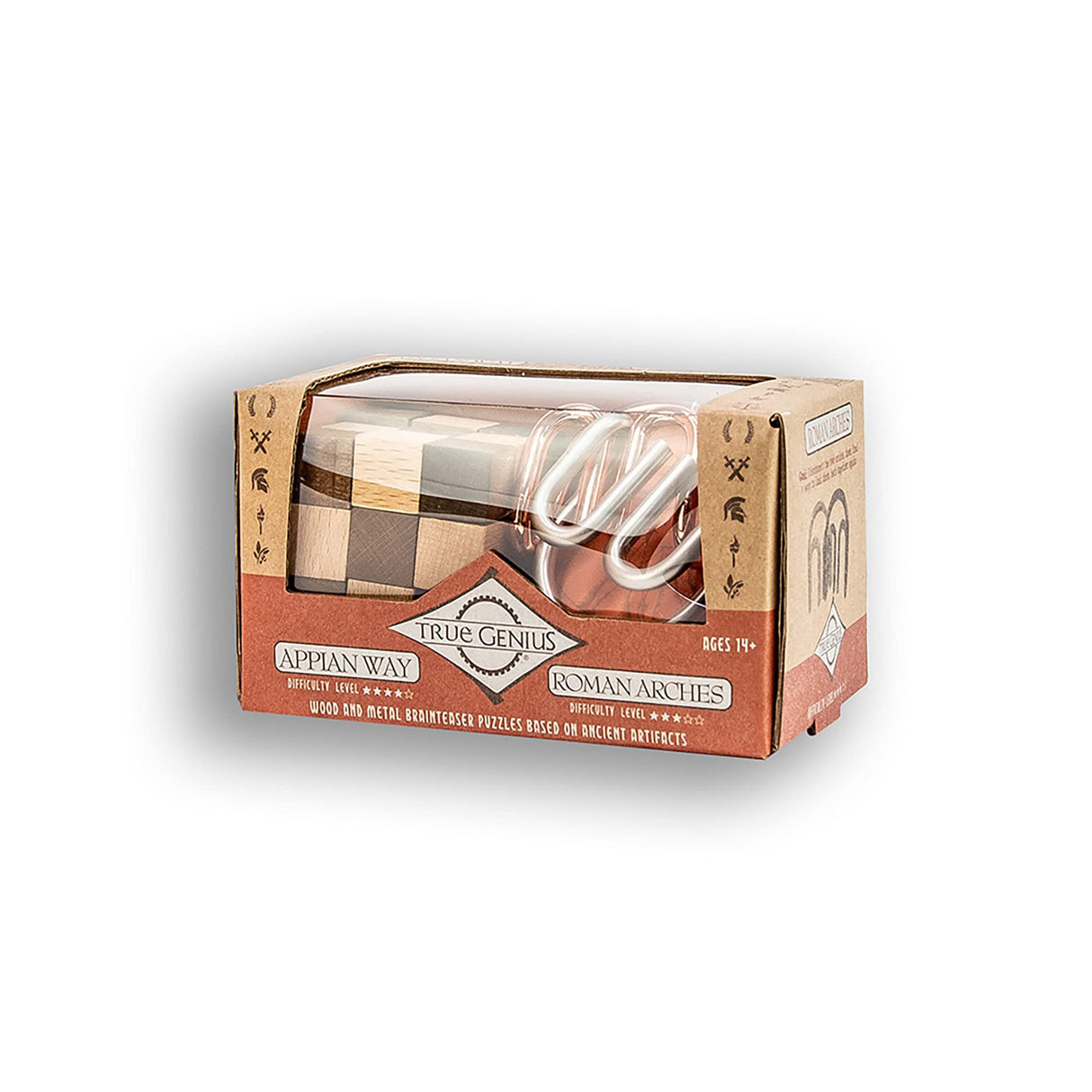 Project Genius Mini Roman Wood Puzzle - 2 Pack Project Genius