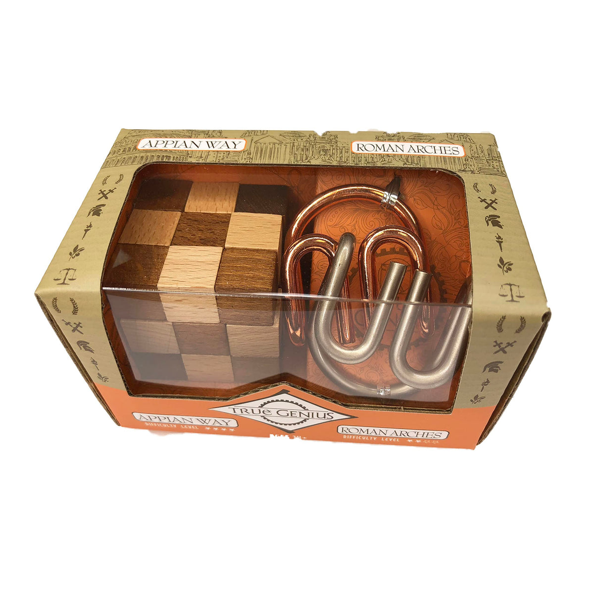 Project Genius Mini Roman Wood Puzzle - 2 Pack Project Genius