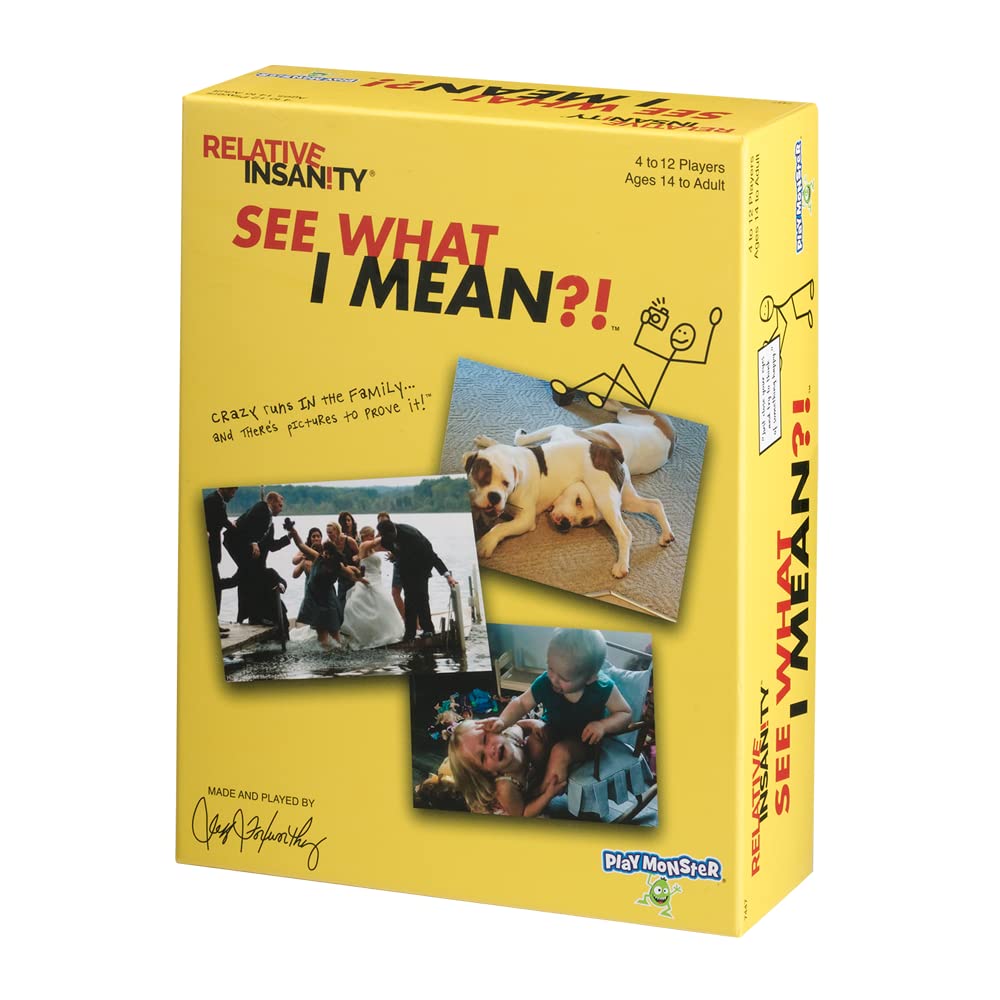 Relative Insanity See What I Mean Hilarious Party Game PlayMonster