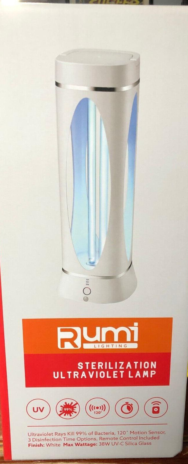 Rumi Lighting Sterilization Ultraviolet White Lamp - 38w