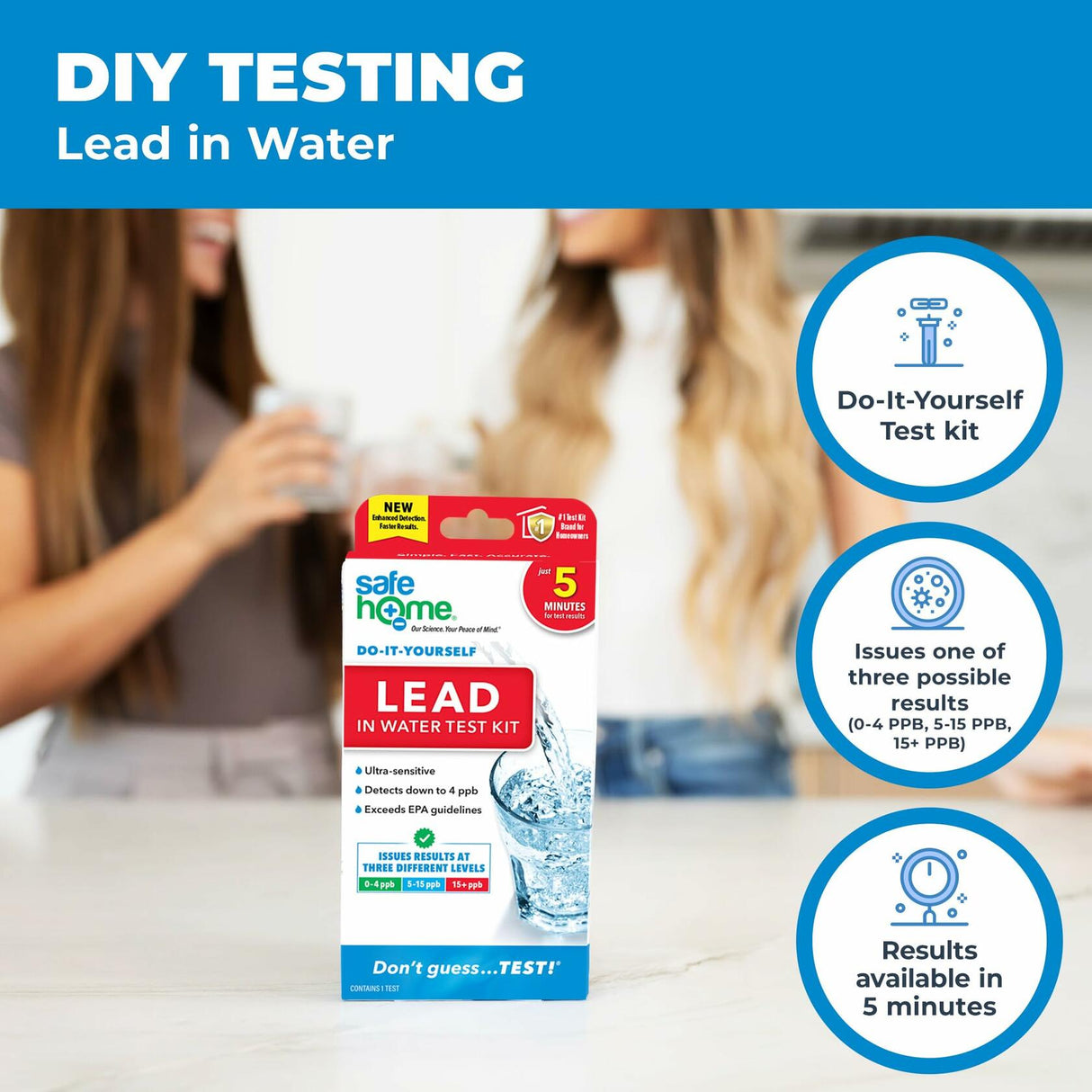 Safe Home® DIY Lead in Drinking Water Test Kit Safe Home