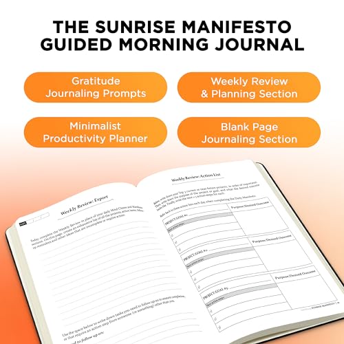 SaltWrap Sunrise Manifesto: Daily Morning Guided Journal SaltWrap