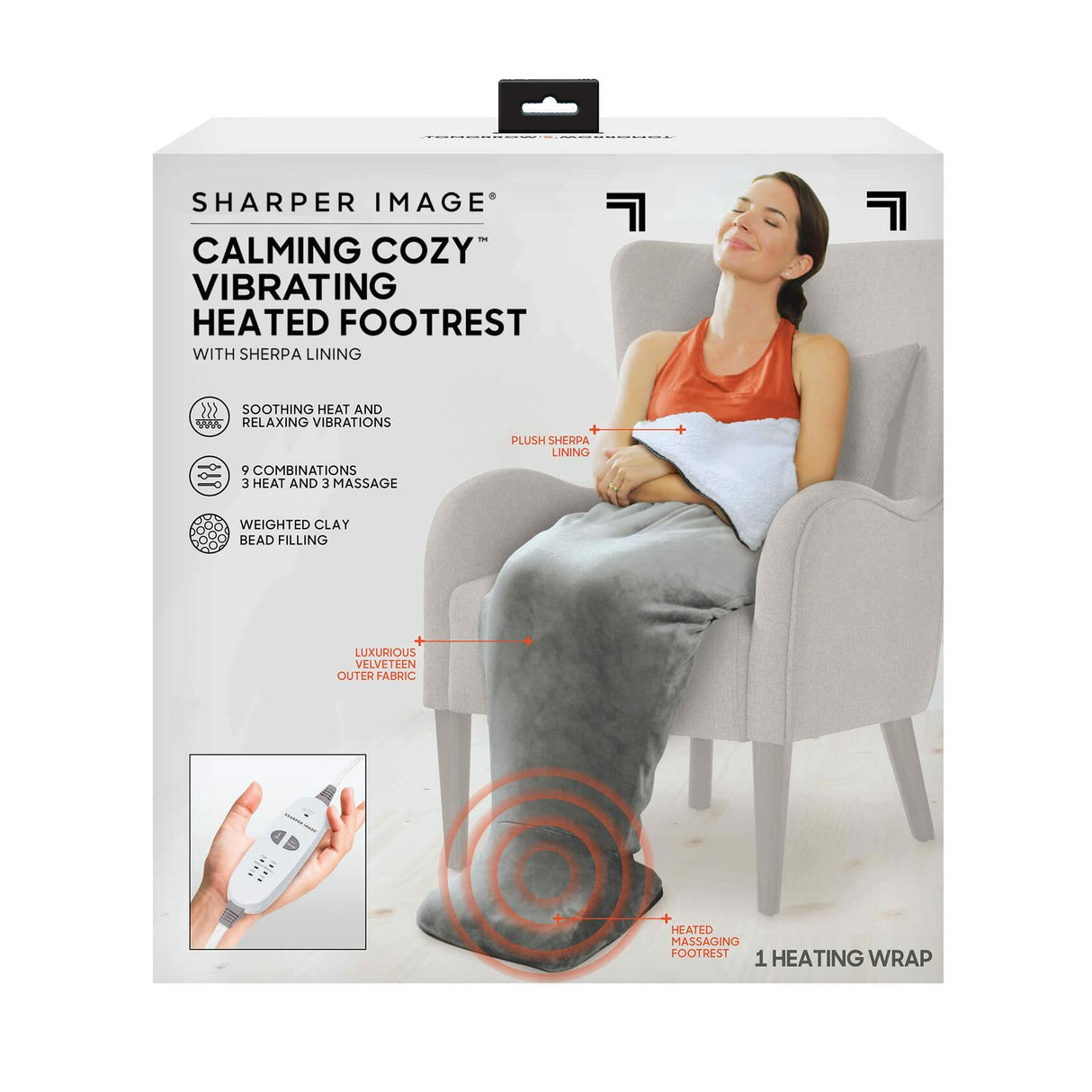 Sharper Image Personal Sherpa Wrap with Electric Heating & Massage Sharper Image
