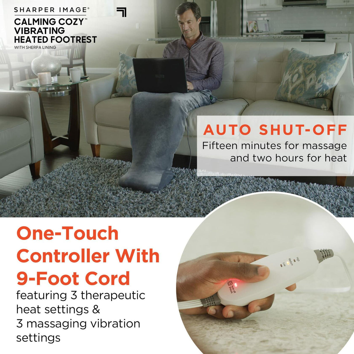 Sharper Image Personal Sherpa Wrap with Electric Heating & Massage Sharper Image