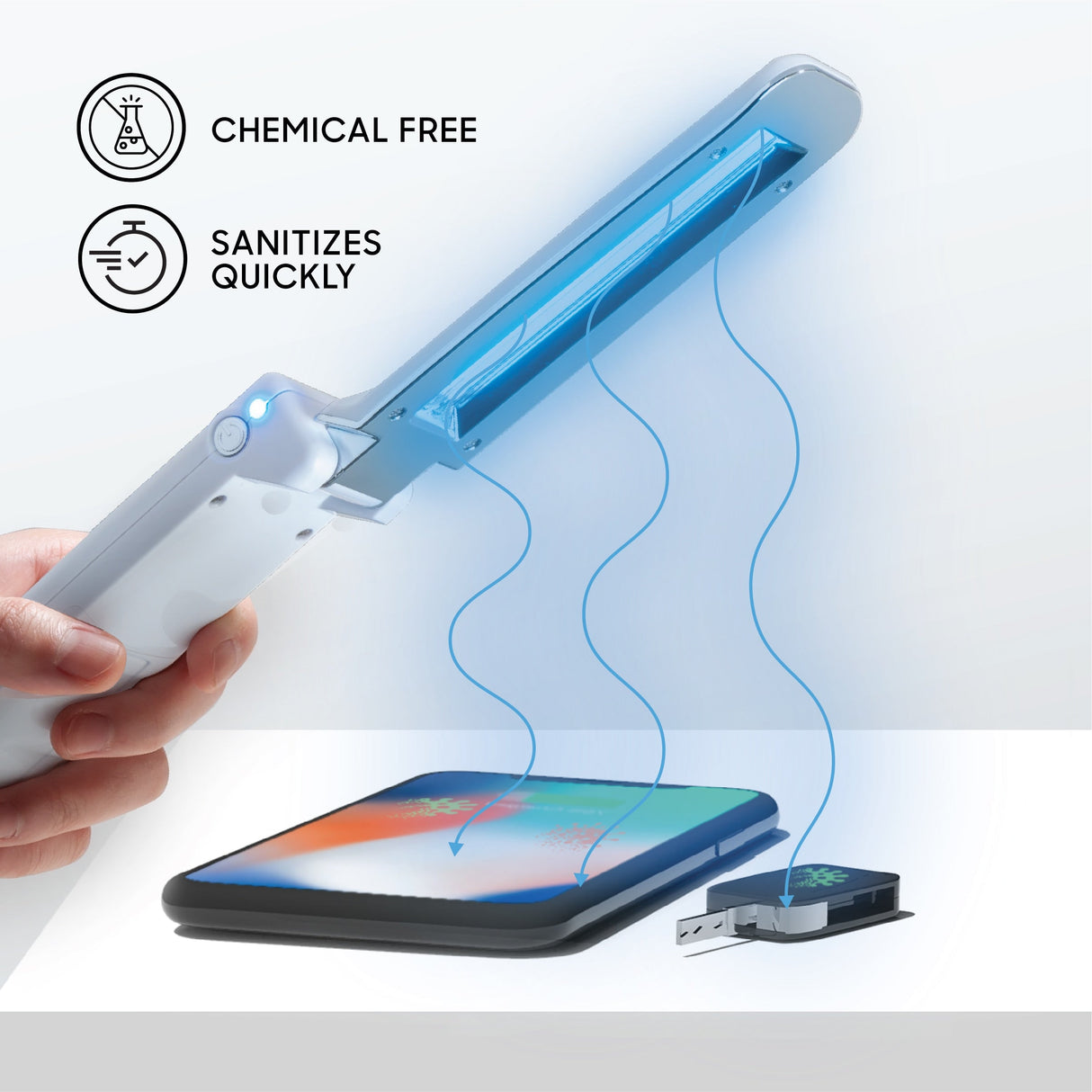 Sharper Image Travel Sanitizing Portable Wand Sharper Image