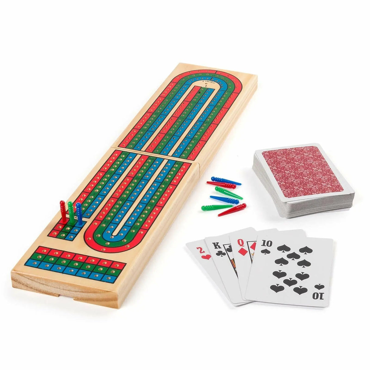 Solid Wood Folding Cribbage Game Set