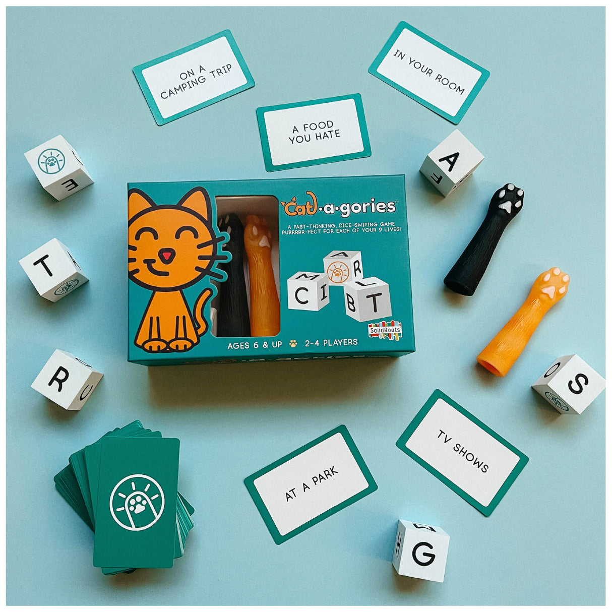 Solidroots CAt-a-Gories, Vocabulary Learning Dice Game