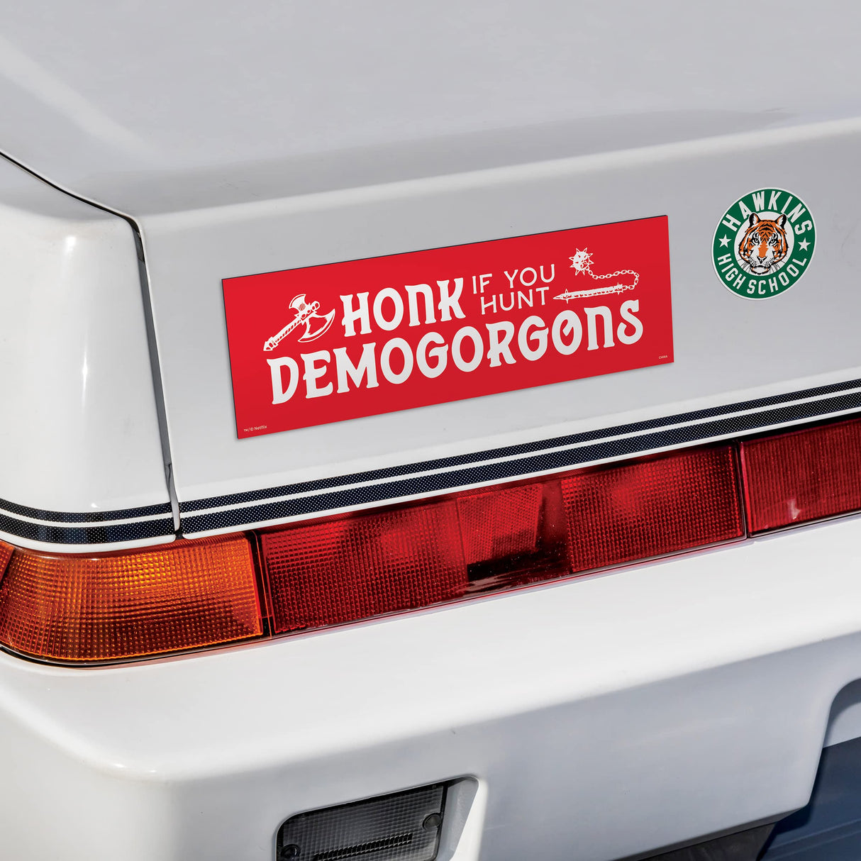 Stranger Things Bumper Magnet "Honk If You Hunt Demogorgons"