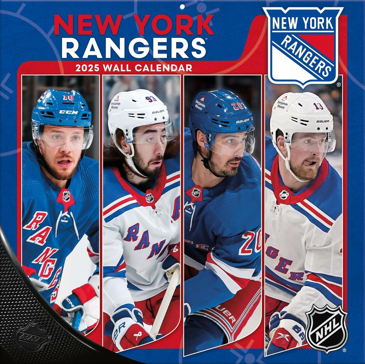 TURNER SPORTS New York Rangers 2025 12x12 Team Wall Calendar Turner Licensing