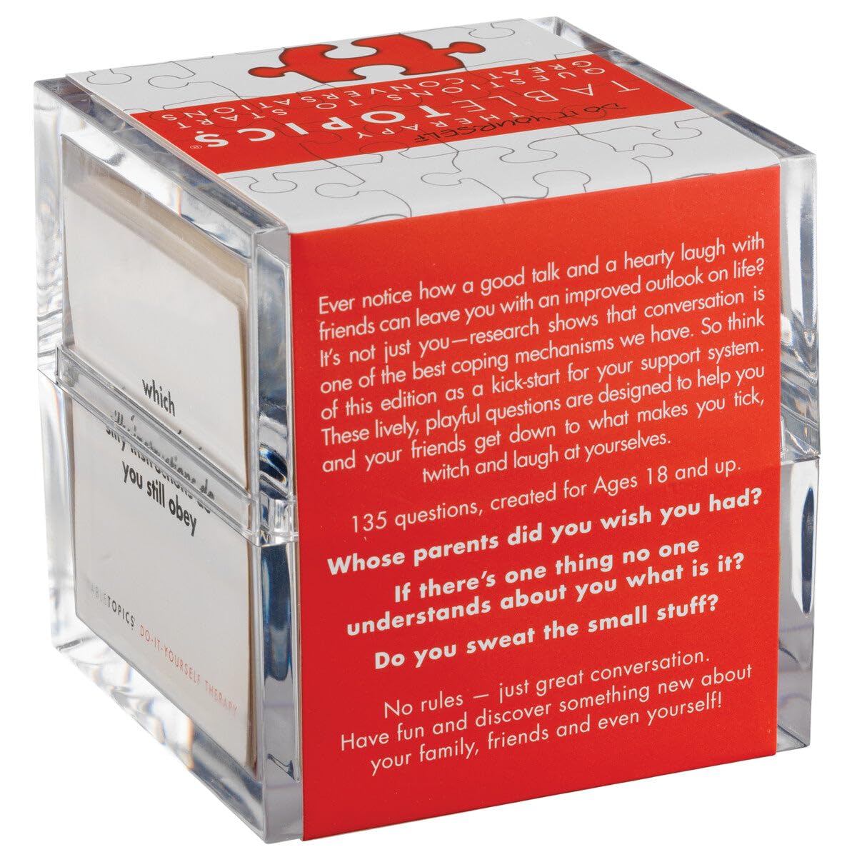 TableTopics Do-It-Yourself Therapy Tabletopics