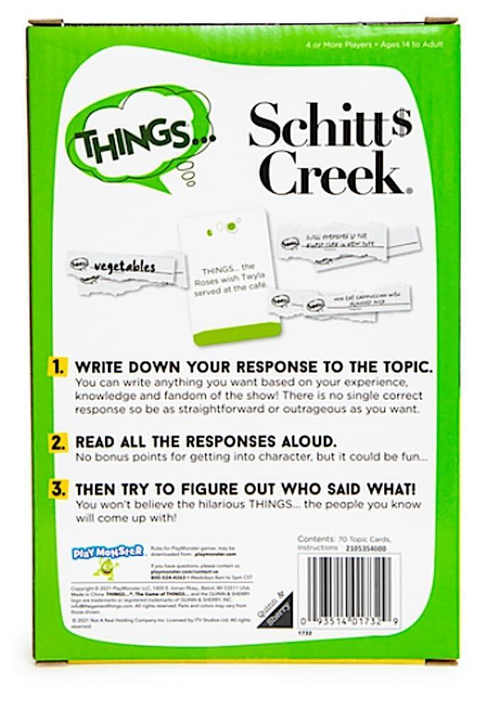 Things...Schitt's Creek Edition Card Game 1616 Holdings