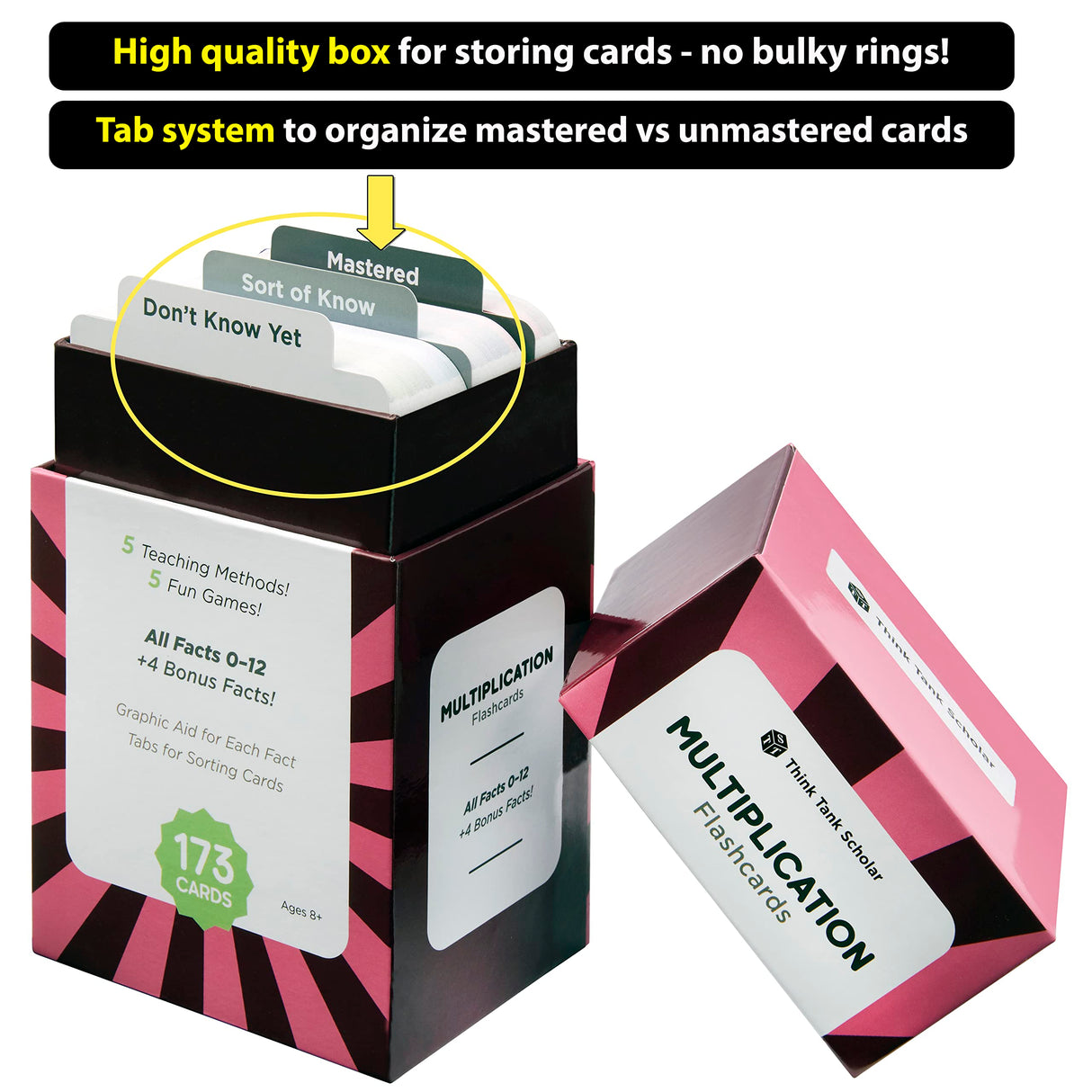 Think Tank Scholar - 173 Multiplication Flash Cards
