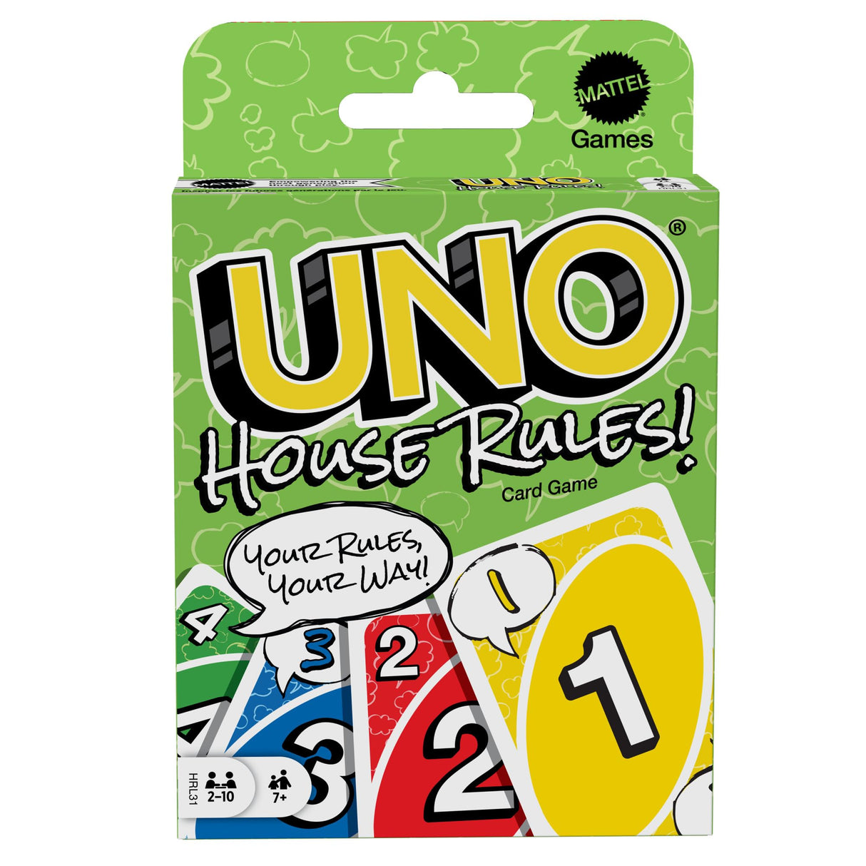 UNO House Rules Card Game Mattel Games