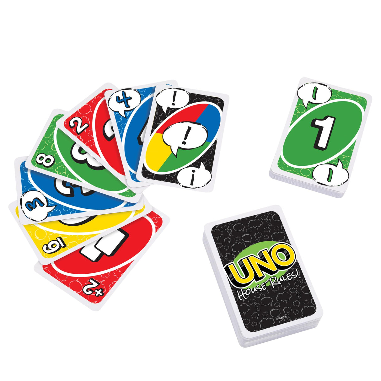 UNO House Rules Card Game Mattel Games