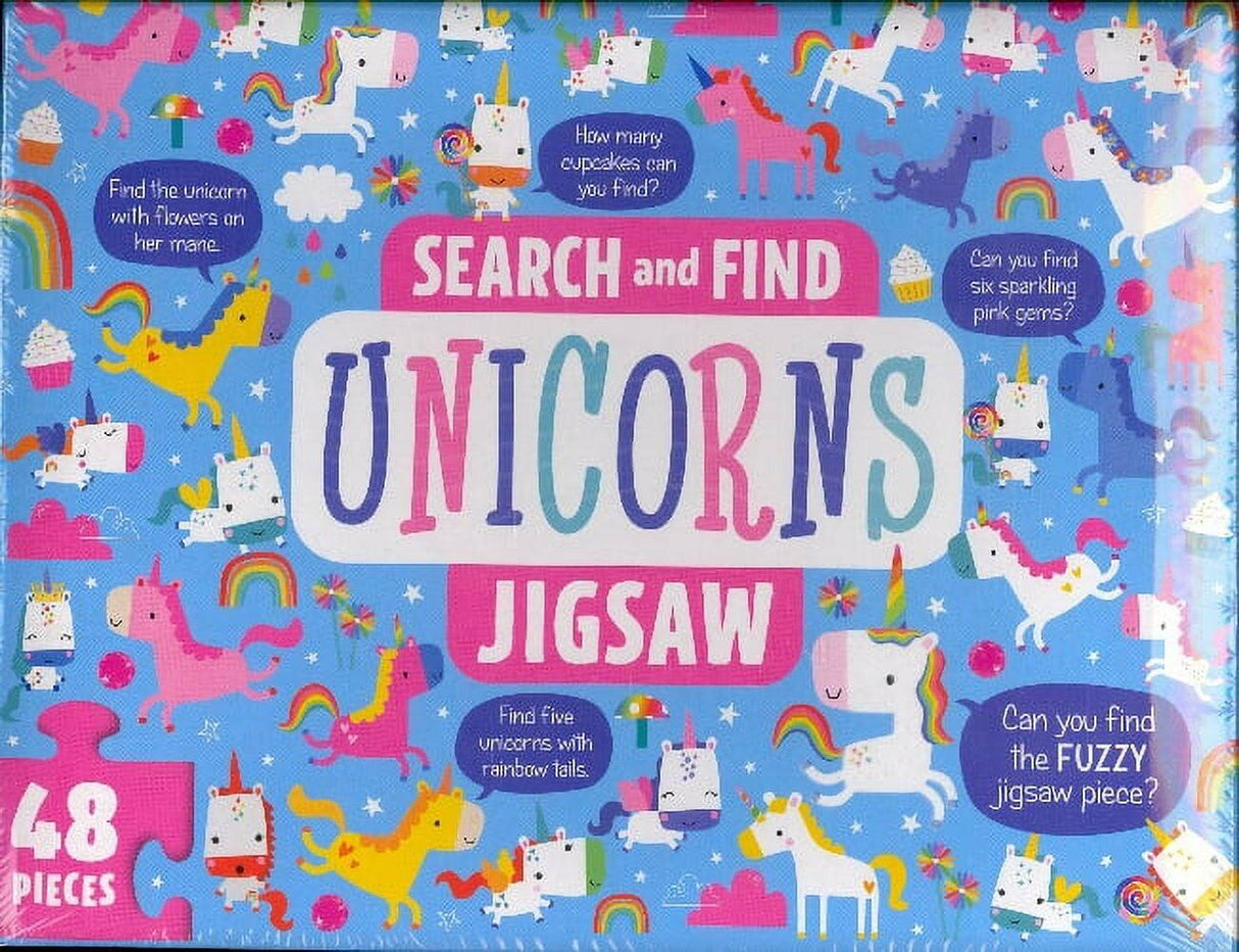 Unicorns Search and Find Jigsaw Puzzle Meme Gifts