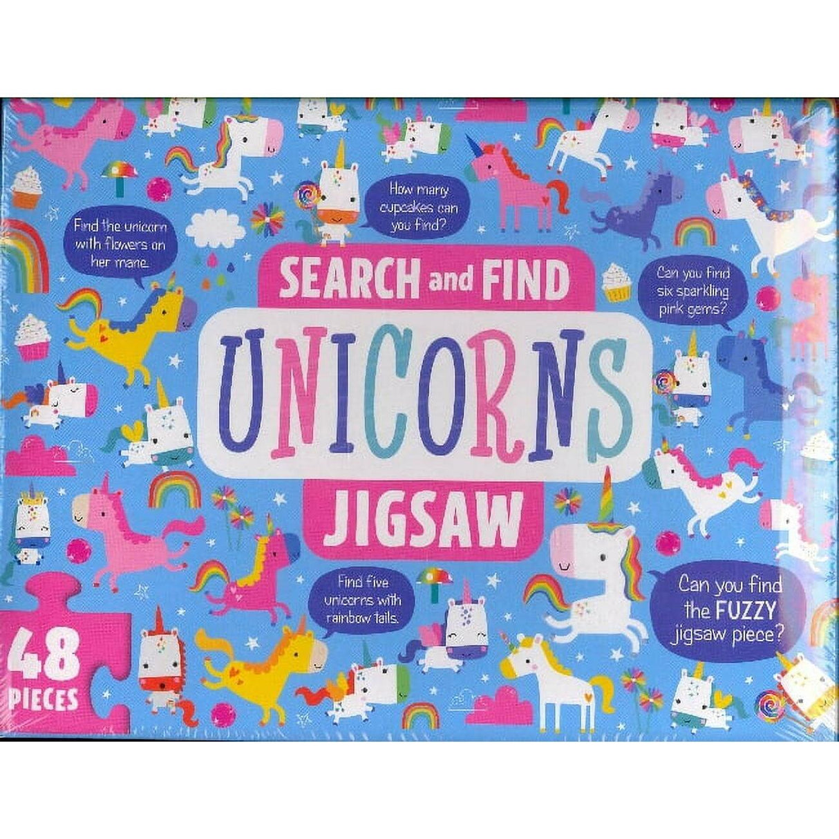 Unicorns Search and Find Kids Jigsaw Puzzle