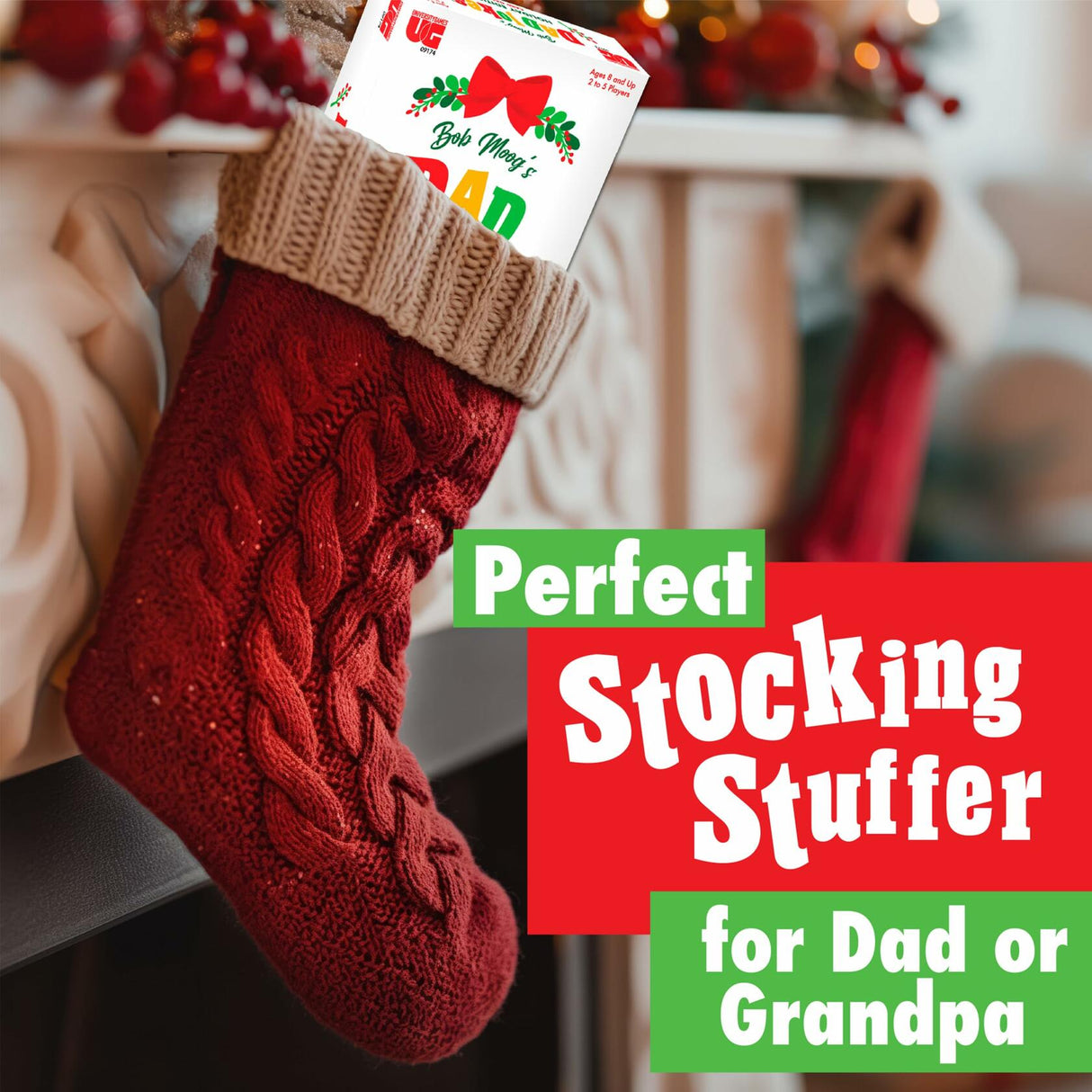 University Games, Bob Moog's Dad Jokes Holiday Edition Card Game University Games