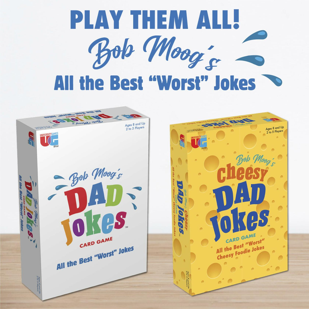University Games, Bob Moog's Dad Jokes Holiday Edition Card Game University Games