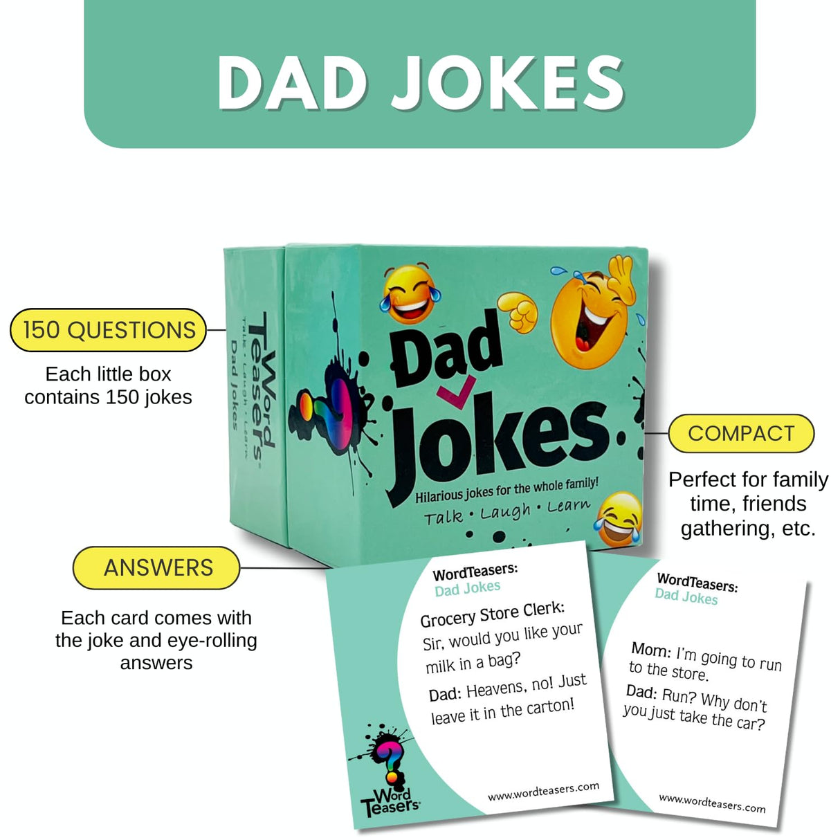 WORD TEASERS - Dad Jokes ? WORD TEASERS