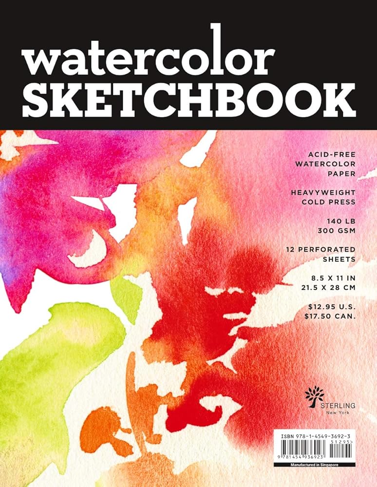 Watercolor Sketchbook - Large Black Fliptop Spiral (Landscape) (Volume 21) (Union Square & Co. Sketchbooks) Union Square & Co.