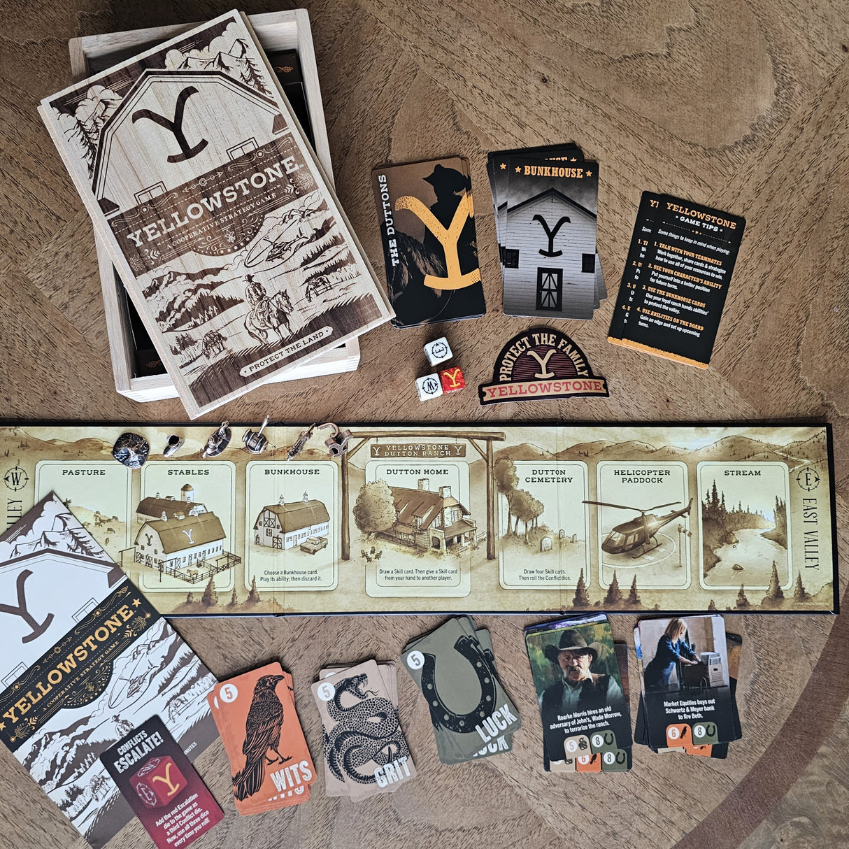 Buffalo Games - Yellowstone – Family Board Game Inspired by The Hit Yellowstone TV Series