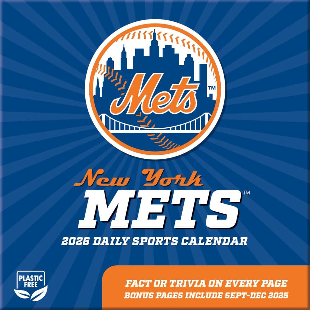 MLB New York Mets 2026 Desk Calendar