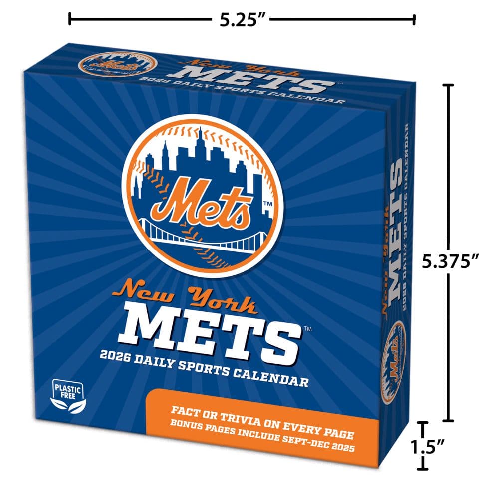 MLB New York Mets 2026 Desk Calendar