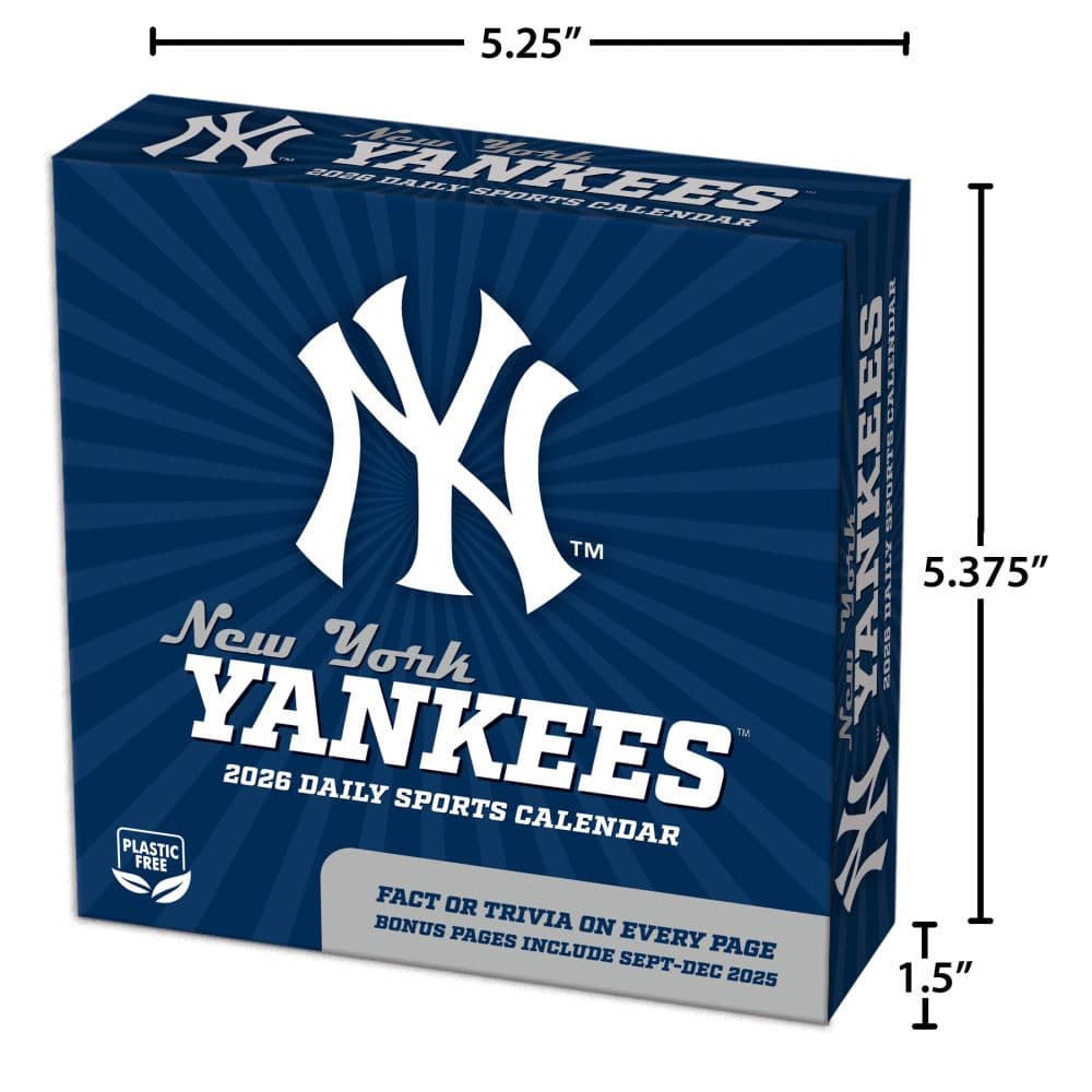 MLB New York Yankees 2026 Desk Calendar