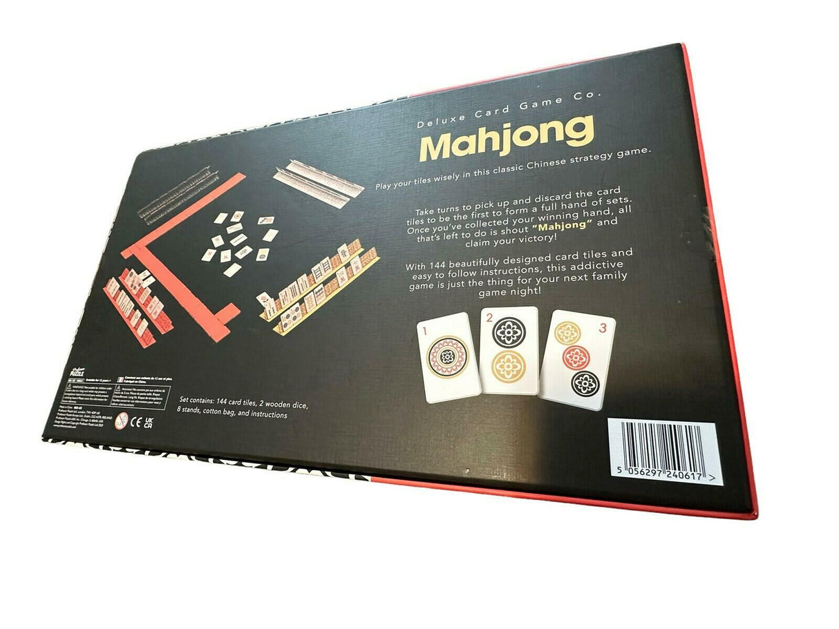 MAHJONG Deluxe Card Game Co Chinese Strategy 144 Card Tiles