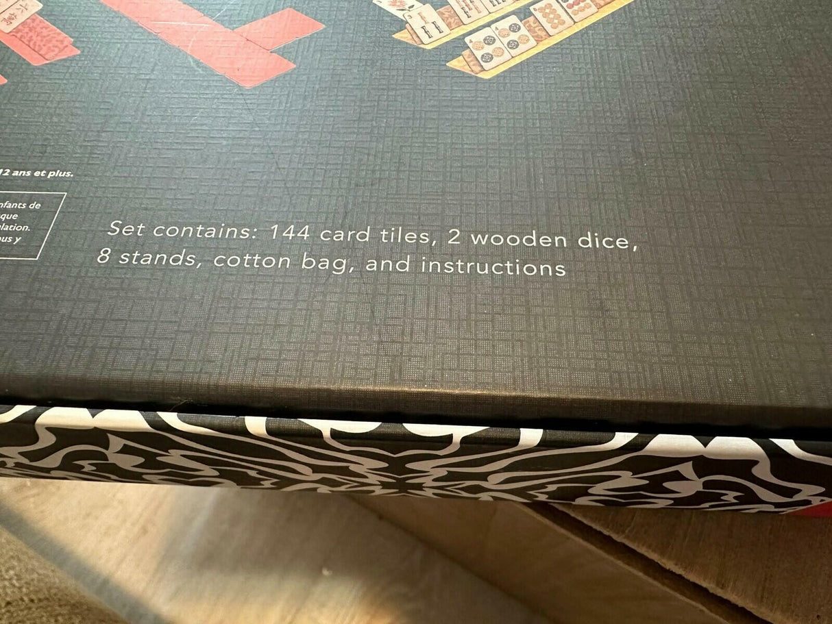 MAHJONG Deluxe Card Game Co Chinese Strategy 144 Card Tiles