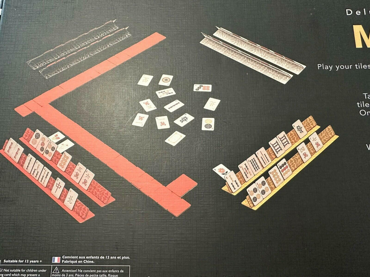 MAHJONG Deluxe Card Game Co Chinese Strategy 144 Card Tiles